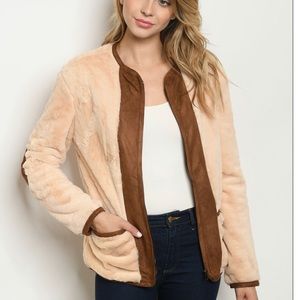 Cream Brown Jacket